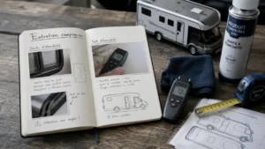 Entretien camping car : test humidité pour joints et pneus avec appareil