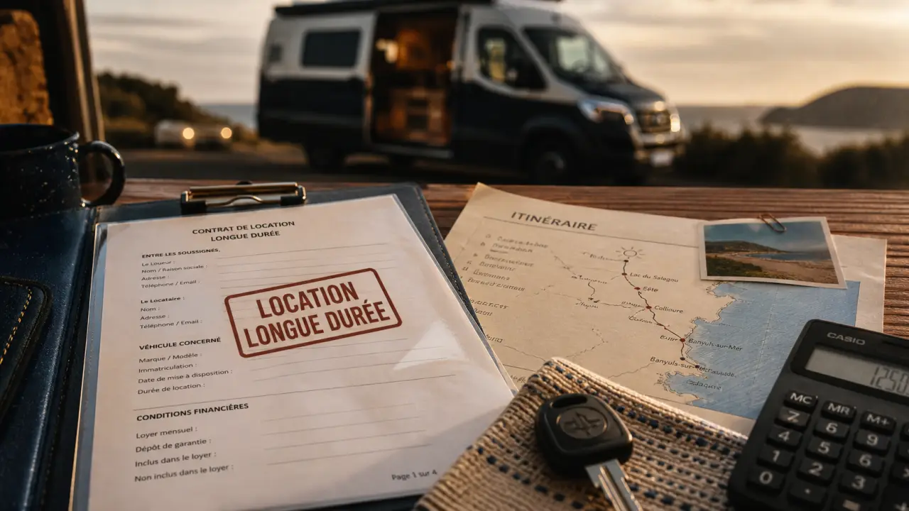 Location camping car longue durée : contrat, prix au mois et clés