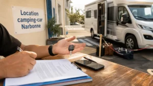 Location camping car Narbonne : contrat signé, clé en main
